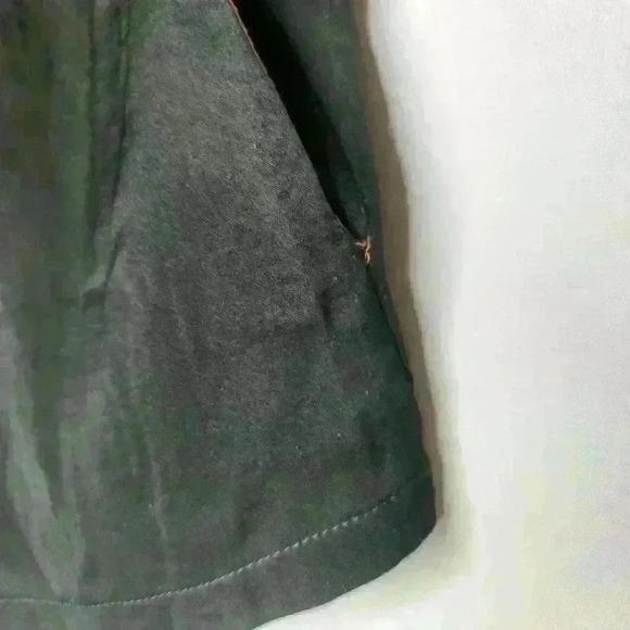 Zara Basic women's dark green satin lounge shorts size medium - Picture 3 of 9